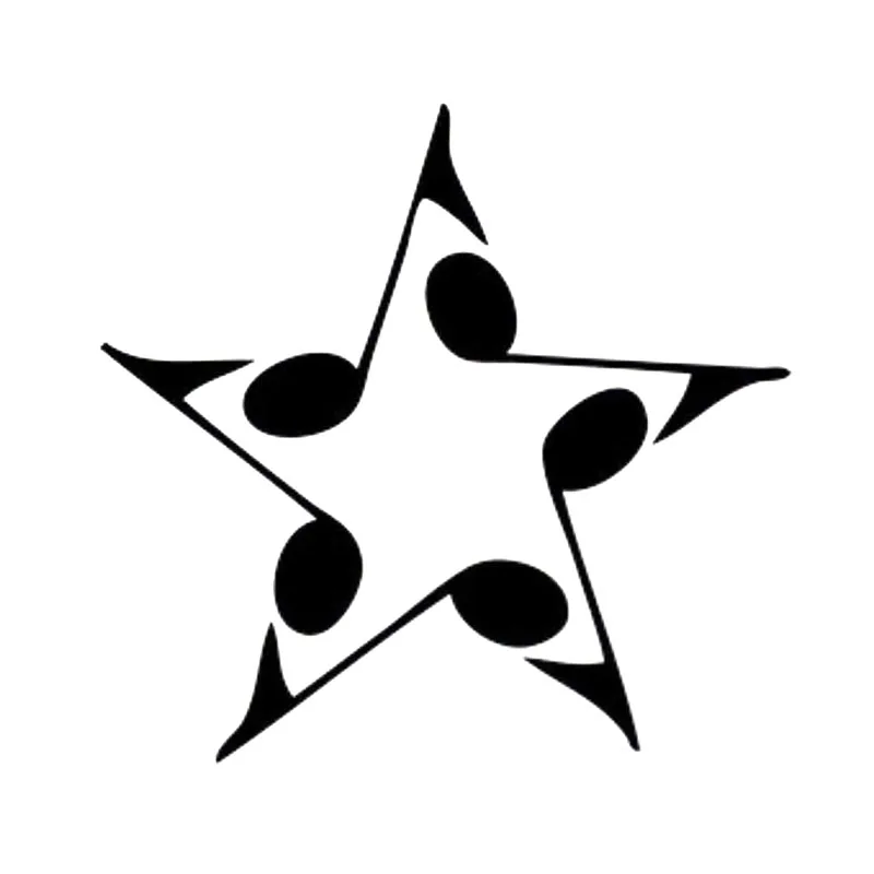 10 3 см * музыкальная ключи Звезды Красивые Виниловые наклейки для автомобиля