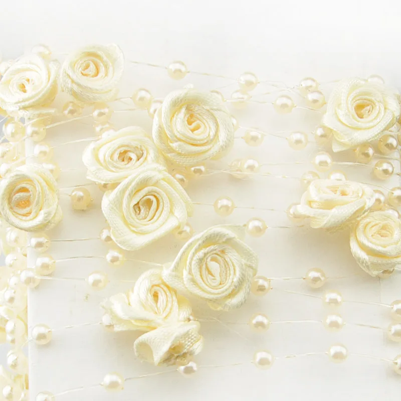 5 м/уп. рыболовная леска жемчуг сделай сам ткань цветок розы для свадебной