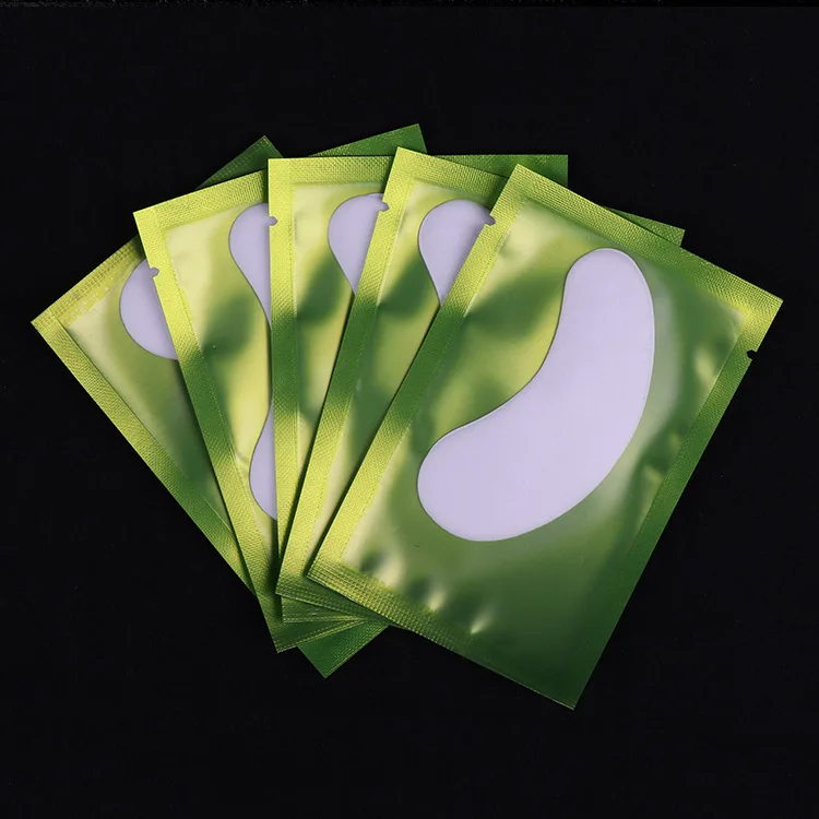 200pcs green 100/200 пара подушечки для наращивания ресниц патчи под глазами накладки для ресниц накладки для наращивания ресниц бумажные патчи накладки для глаз наклейки-заплатки - Цвет: 200pcs green