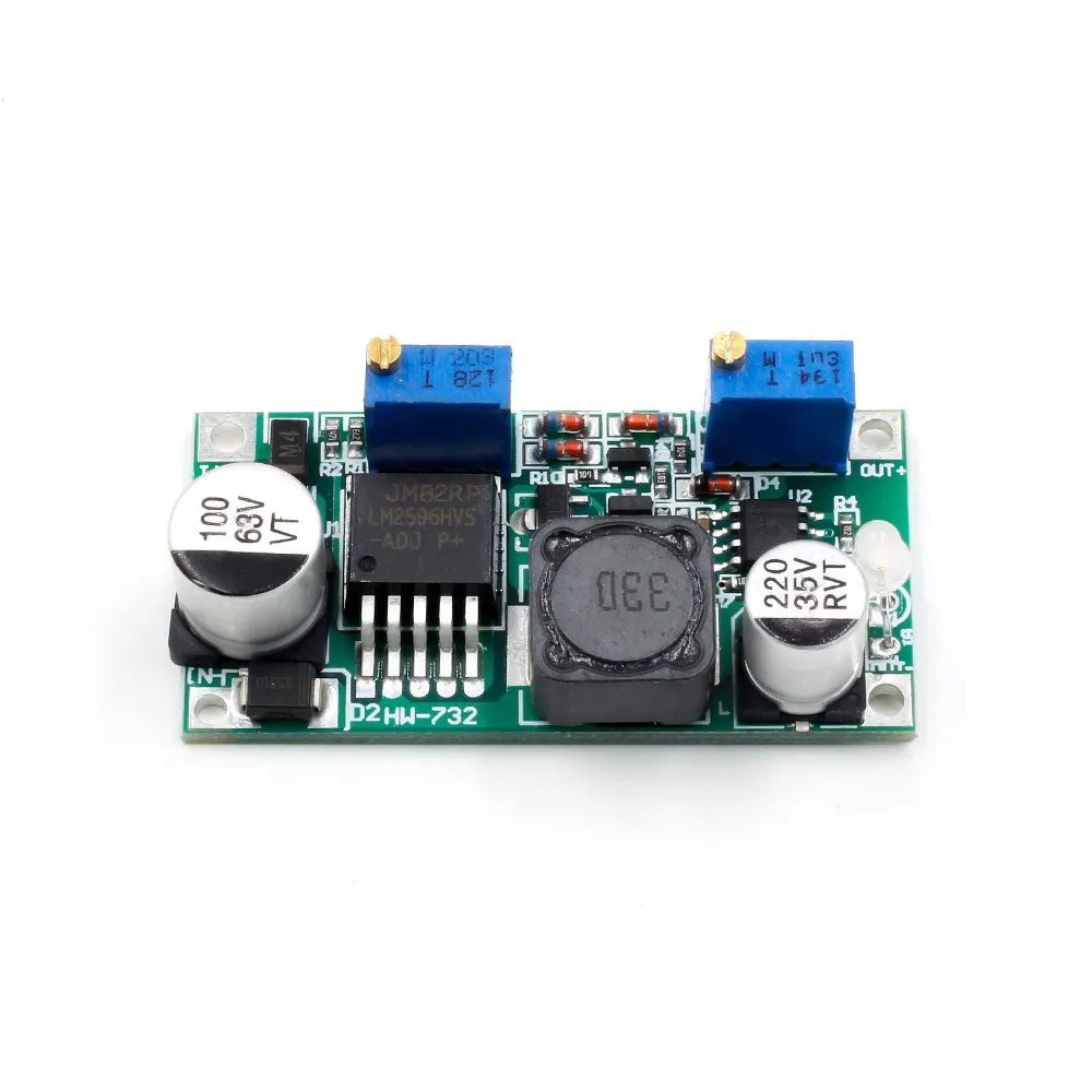 Новый LM2596HV DC понижающий CC CV Регулируемый блок питания 1 25 30 в 15 Вт|Интегральные