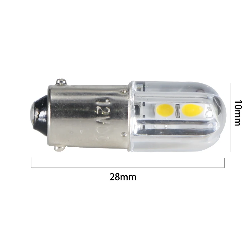 Ampoule E10 T4W BA9S 1 Вт 6 в 12 В 24 в 36 в 48 в светодиодная индикаторная лампа синий теплый белый красный автомобиль Interio светильник авто инструмент лампы