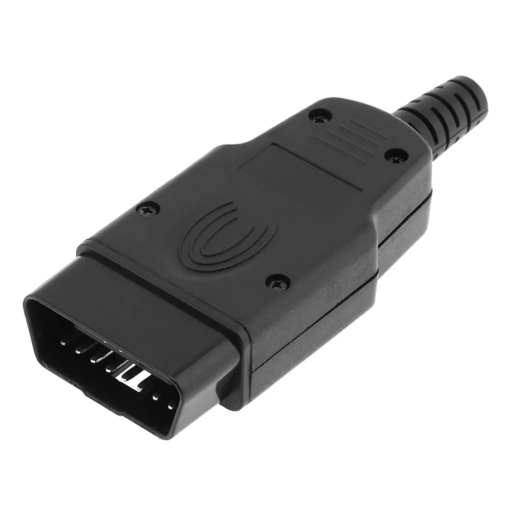 OBD II DIY 16pin Мужской Удлинительный кабель для открытия диагностических кабелей