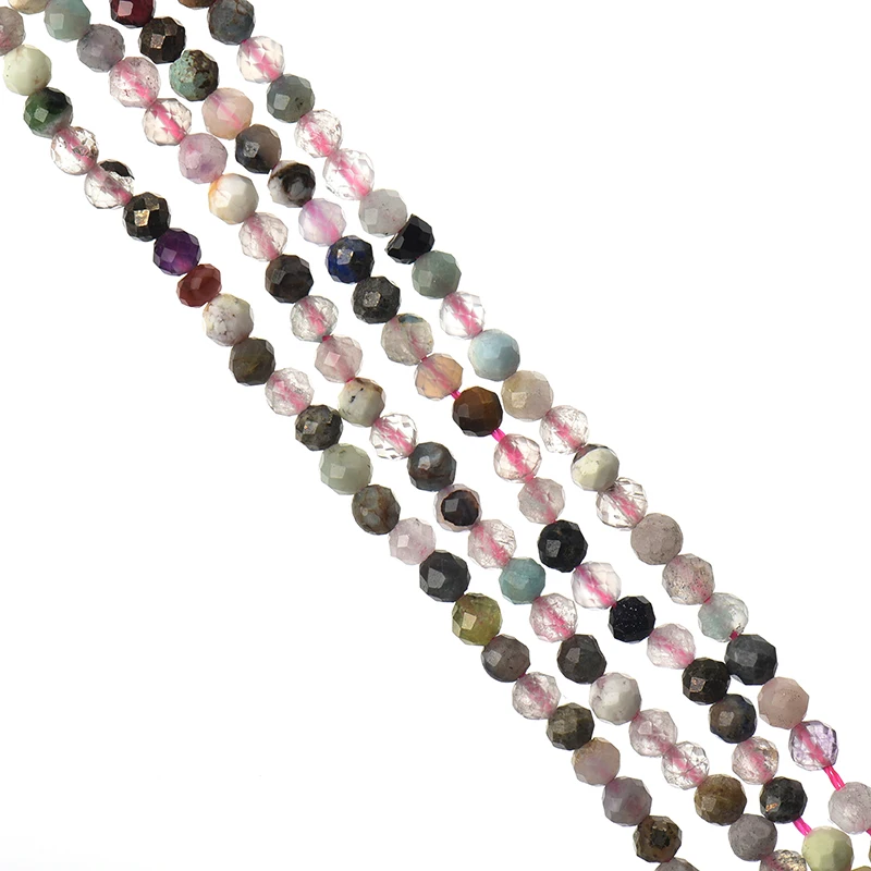 

Cutting Black add grey and white with transparent and translucent Pink Beads 3mm-2mm Turbo Stone Loose beads