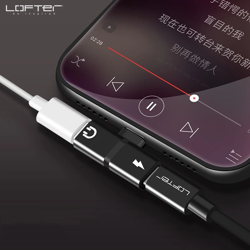 Двойной адаптер с разъемом Lightning для iPhone 8 Plus X IOS 10 11 12 2 в 1 зарядки переходник