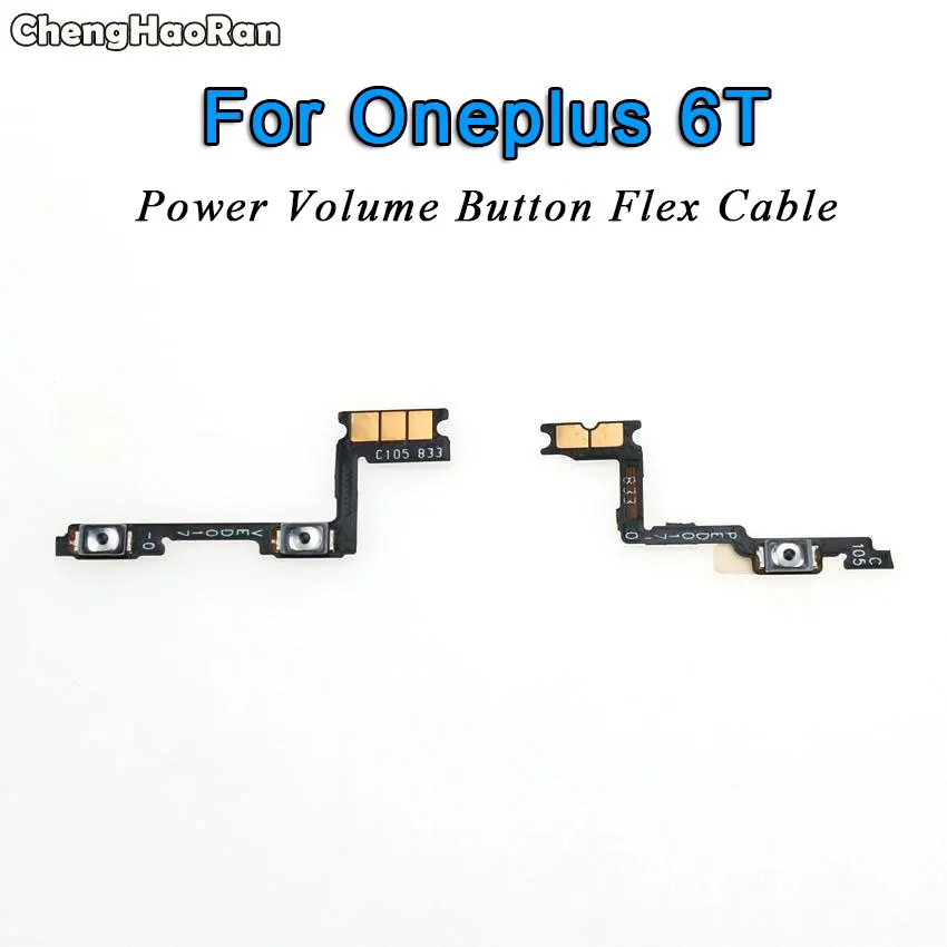 For Oneplus 6T ChengHaoRan кнопка включения/выключения громкости вверх/вниз гибкий кабель для OnePlus One 1 2 3 3t 5 5T 6T X A0001 A3000 Запасная часть - Цвет: For Oneplus 6T
