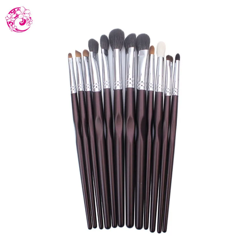 Кисти для макияжа из козьей шерсти 12 шт.|brush set make up|goat hair brush setbrand |