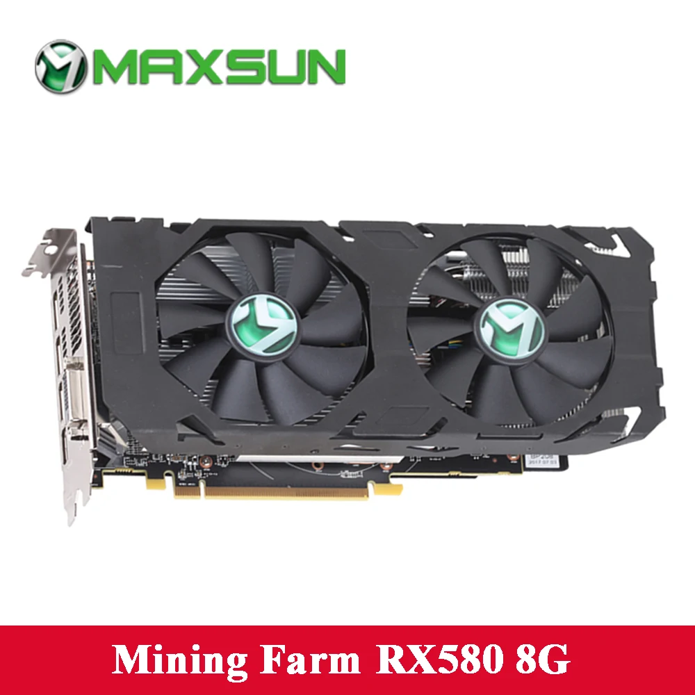 MAXSUN RX580 8 г Графика карты зарубежные издания GDDR5 AMD 256bit 2304 единиц 8000 мГц PCI Express 3 0X16