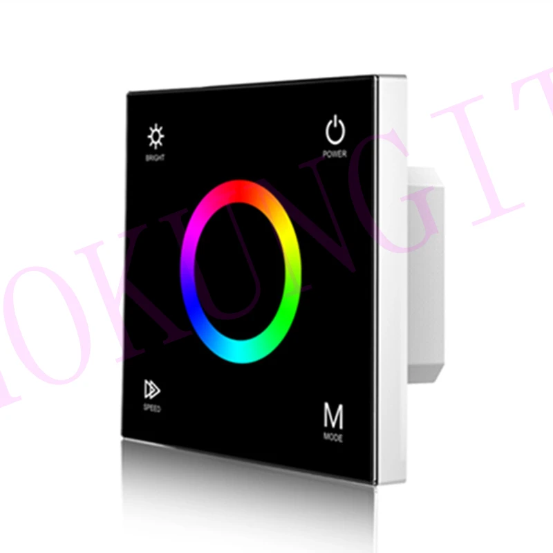 3CH* 4A 12-24VDC CV RGB Сенсорная панель контроллер T3 высокочувствительная RGB сенсорная цветная кольцевая панель контроллер для RGB светодиодный полосы