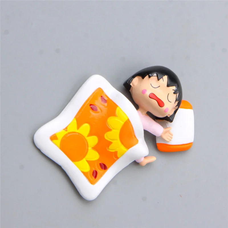 Спящая Сакура Маруко мультфильм милый каваи магнит на холодильник девушка из