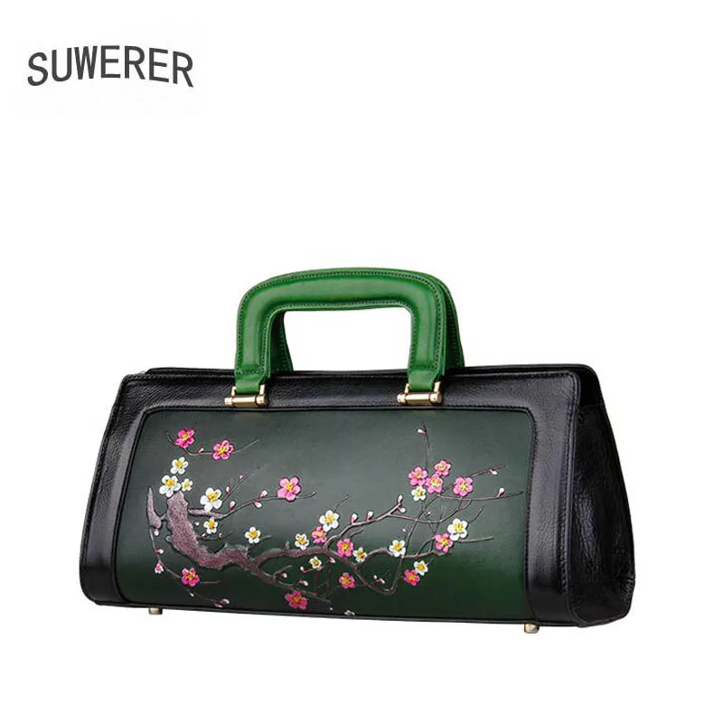 Suwerer Пояса из натуральной кожи женщин сумки для 2018 новый роскошный выбитый