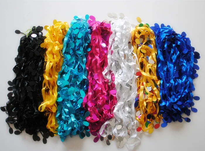 Sparkle Gold fringe sequined tassel ribbon beaded paillette 10 yards long 6cm | Дом и сад