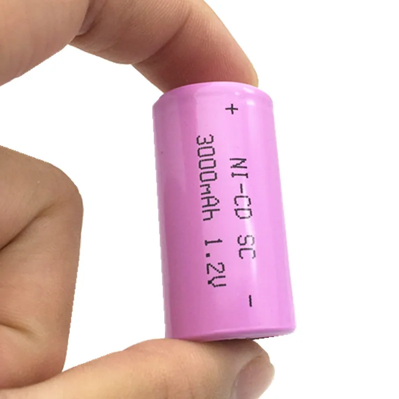 TBUOTZO 10 шт./лот Sub C SC 1,2 V 3000mAh Ni-Cd Ni Cd аккумуляторы розового цвета