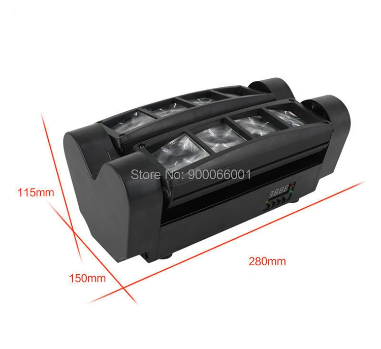 Сценический 8X10 Вт Мини светодиодный светильник-паук DMX512 светодиодный светильник с движущейся головкой RGBW светодиодный светильник для дискотеки клуба Dj