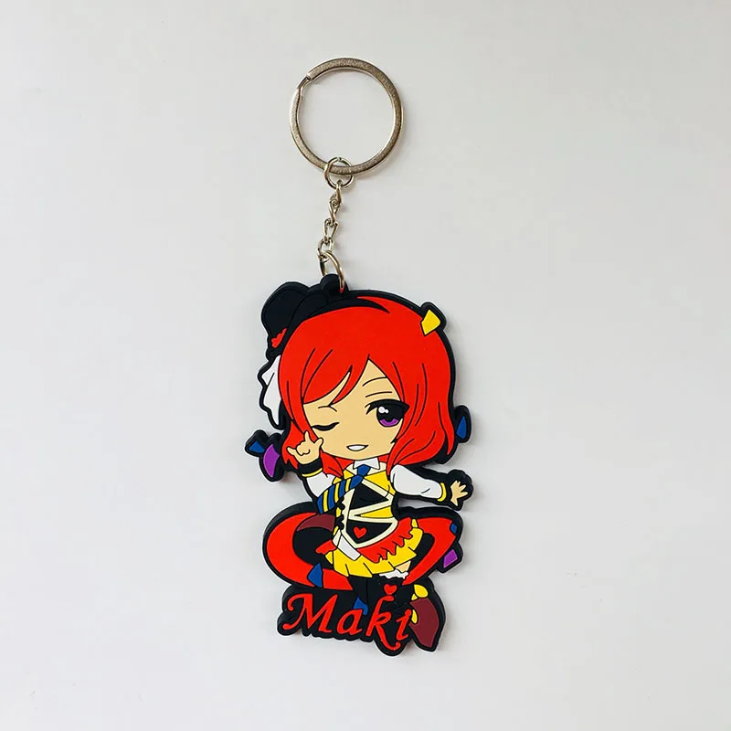 IVYYE 1 шт. LOVE LIVE серия аниме-брелок для ключей ПВХ Рисунок брелок милые игрушки брелок для ключей подарки на день рождения унисекс Новинка - Цвет: see chart