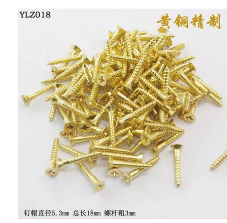 Латунные фитинги для украшения дома винты с потайной головкой из меди и дерева 3