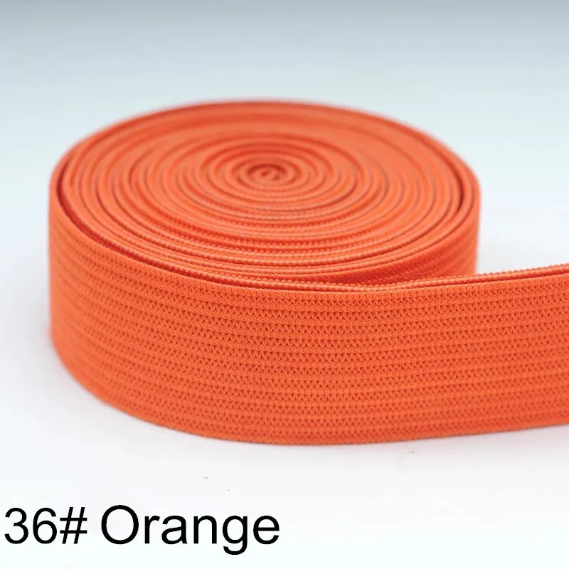C35 Orange 1 метр цветные резинки 20 мм плоская прошивка резинка для нижнего белья трусы Бюстгальтер резиновая одежда декоративный мягкий пояс - Цвет: C35 Orange