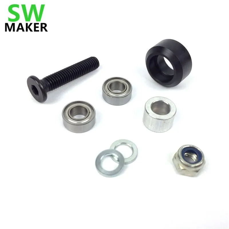 

5set*Mini V Delrin Wheel V Slot Aluminium Linear Extrusion 3D Printer RepRap CNC Fast ship