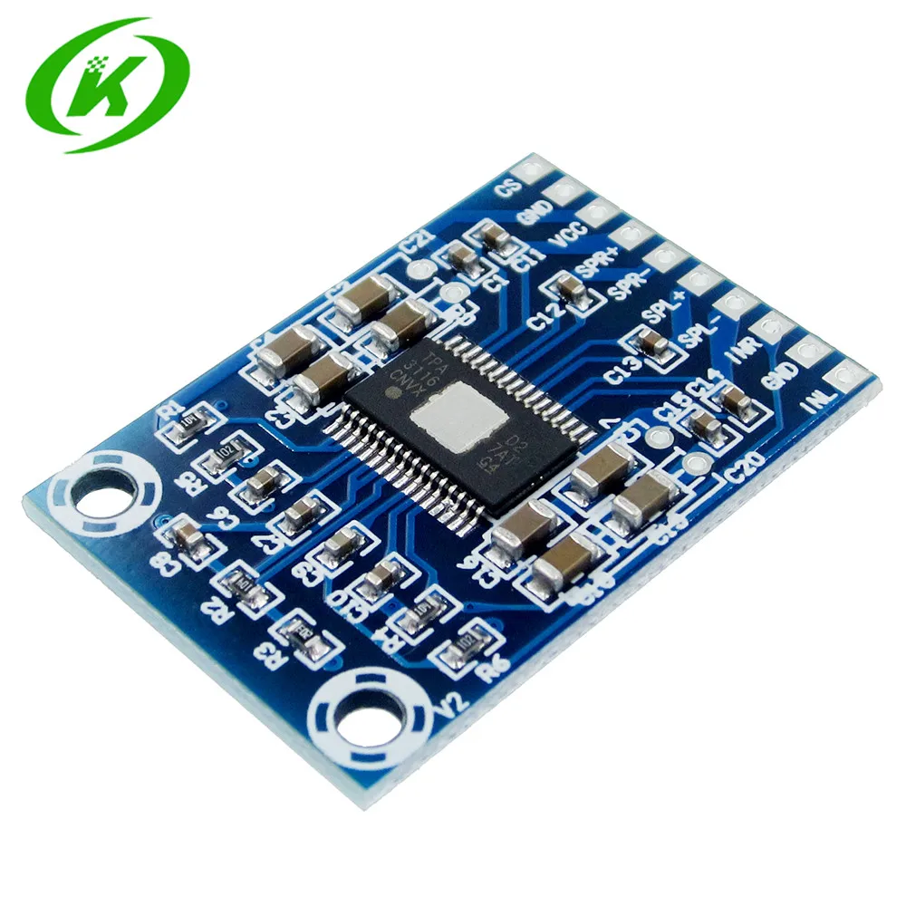 

DC 12V-24V 2x50W Dual Channel Mini Digital Amplifier D Class 50W+50W TPA3116D2 XH-M562 Amplifier 50W Power Amplifier Board