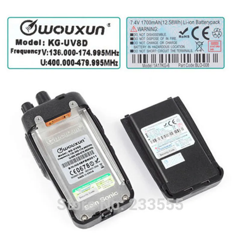 10 шт в упаковке новая РАДИОТЕЛЕФОНА Walkie Talkie “иди и WouXun KG UV8D VHF/UHF 134 174/400 520MHz