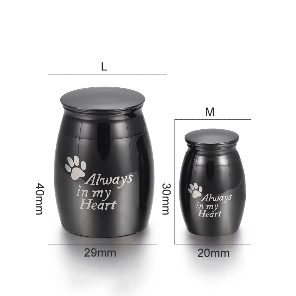 

JJ002 New Cremation Jewelry Hot Selling Engrave Dog/Cat Paw Print Always In My Heart Memorial Urn Keepsake Locket for Ashes