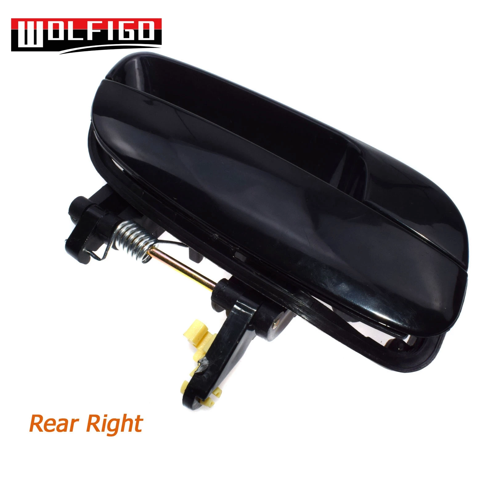Rear Right WOLFIGO для hyundai Elantra гладкий черный 2001-2005 наружные дверные ручки передний задний левый правый 82650-2D000, 82660-2D000 - Цвет: Rear Right