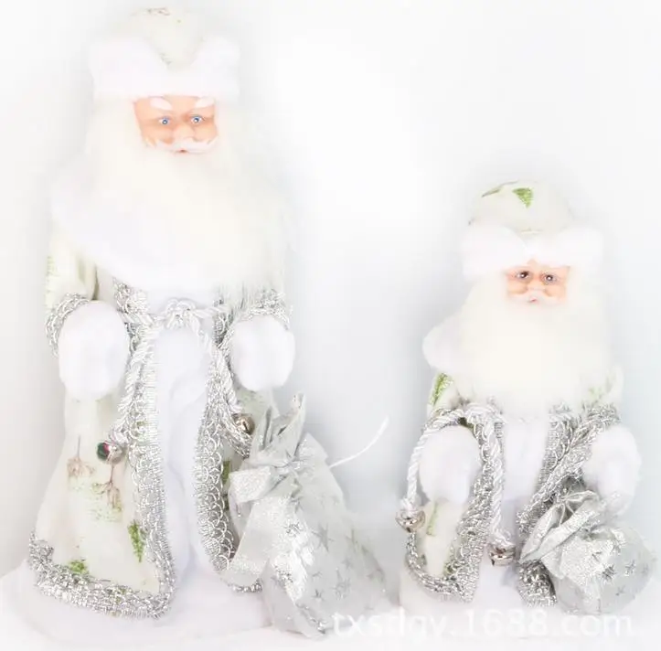 Электрический музыкальный шаговый Санта-Клаус рождественские украшения фигурки