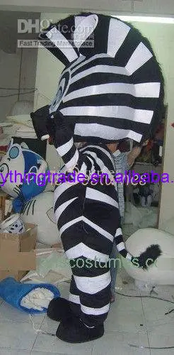Hot sale 2014 Adult zebra mascot costume fancy dress costumes animal party | Тематическая одежда и униформа