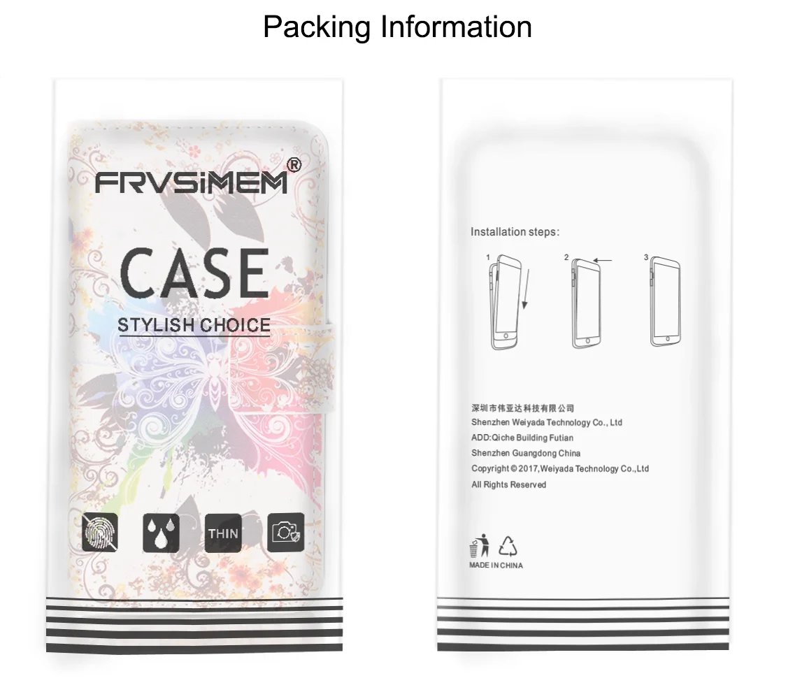 FRVSIMEM Flip Wallet PU Leather Case For Samsung Galaxy S3 S4 S5 S6 S7 Edge Cover Painted Stand Phone Cases Capa | Мобильные