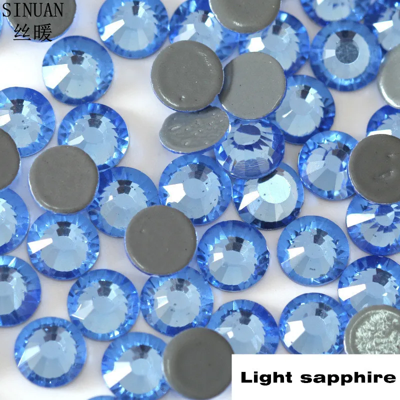 

Blue Rhinestones Hot-Fix Rhinestones 2Mm 3Mm 4Mm Diy Stone Round Beads For Clothes Garment Colored Decorative Stones SINUAN