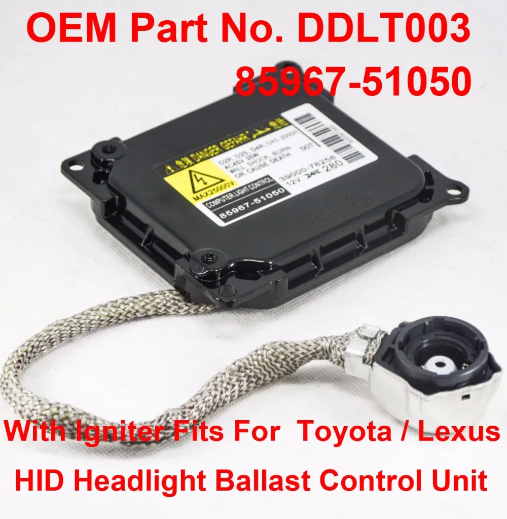 

35W D2R D2S D4R D4S OEM HID Xenon Headlight Ballast With Igniter Control Unit DDLT003 85967-51050 For Toyota Lexus ES350 GS350