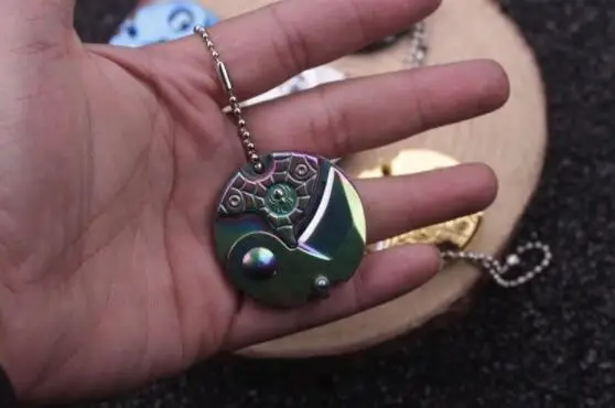 Складной нож для монет с фиксированным лезвием брелок ключей открывалка