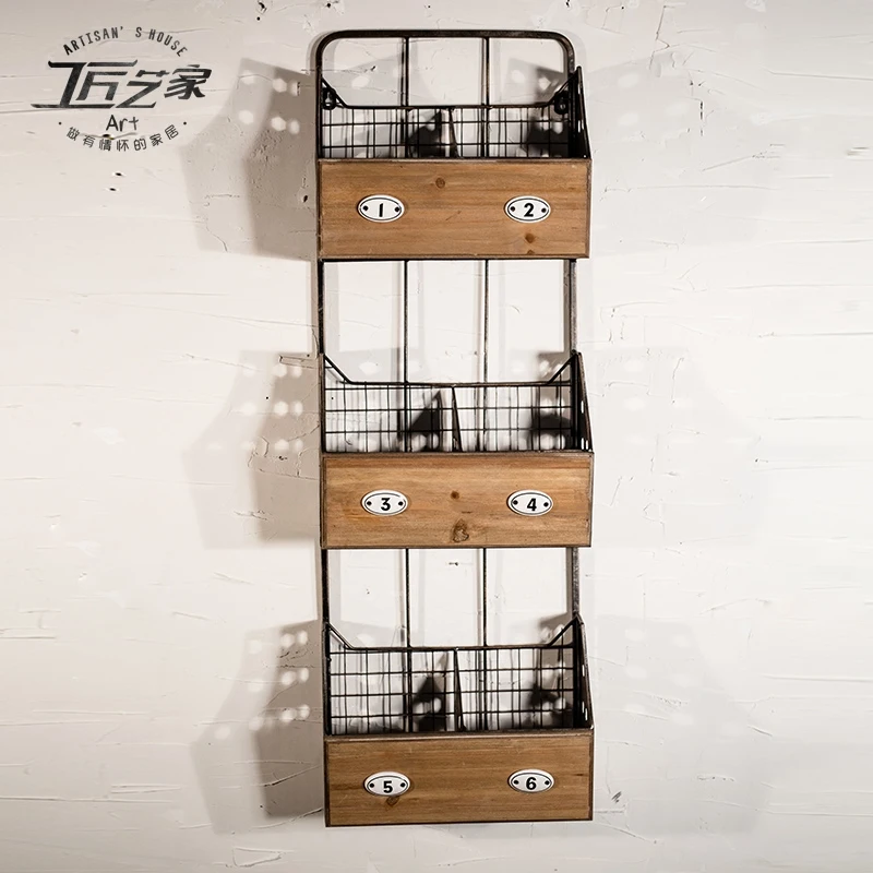 В AmericanVillagePastoral styleIron стены stacksPut корзина цветов в basketFlower магазин украшения | Дом и