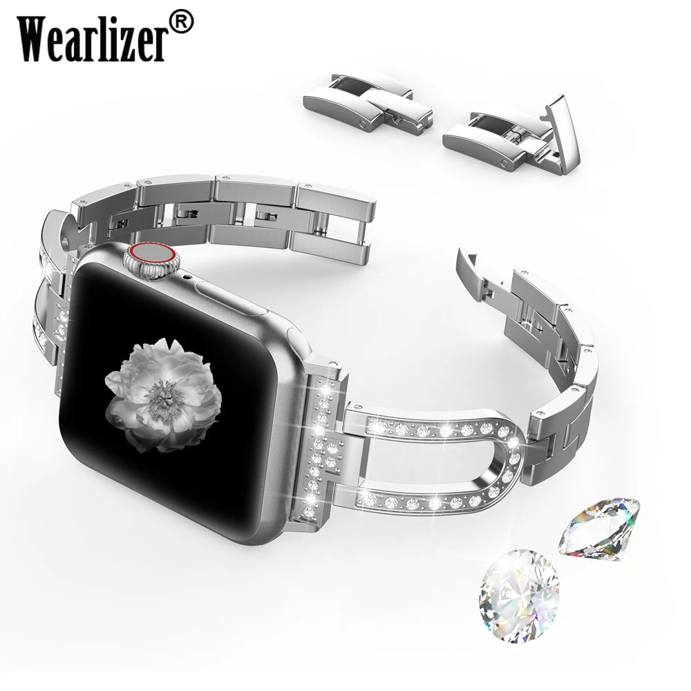 Wearlizer женские бриллиантовые часы 38 мм 42 40 44 из нержавеющей стали u образные