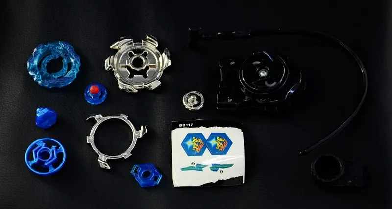 OMoToys Bey Волчок 4D набор Blitz Striker Unicorno BB117 с пульверизатором