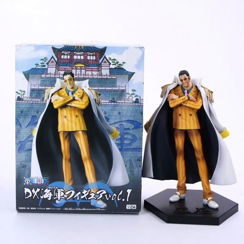 Borsalino Box Одна деталь Borsalino Kuzan Akainu Sakazuki 17 см Модель Аниме ПВХ фигурки детей подарок на день рождения - Цвет: Borsalino Box