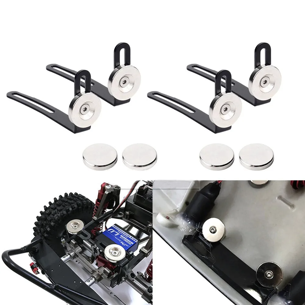 4 шт. RC Corpo Shell Carro de Montagem Metal L Suporte com lma para 1:10 Crawler Axial SCX10 90046 D90|Детали и аксессуары| |