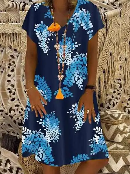 Новинка 2019 женское летнее платье повседневные свободные мини-платья с круглым