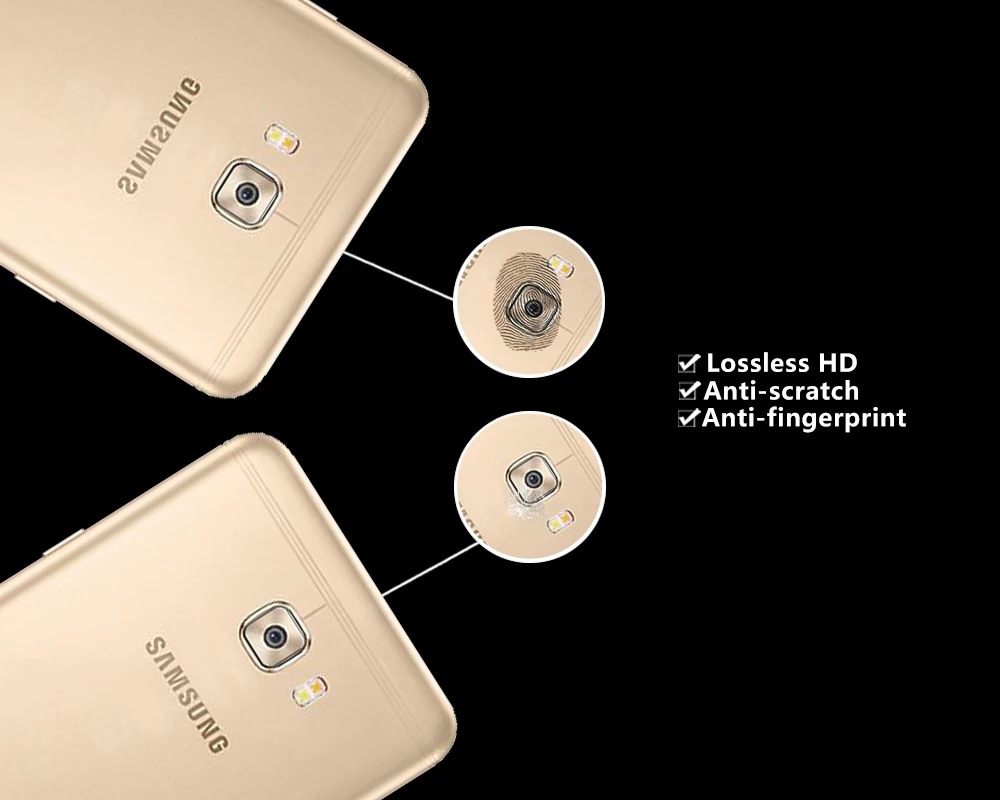 Ультратонкая Защитная пленка для задней камеры из закаленного стекла Samsung GALAXY C7