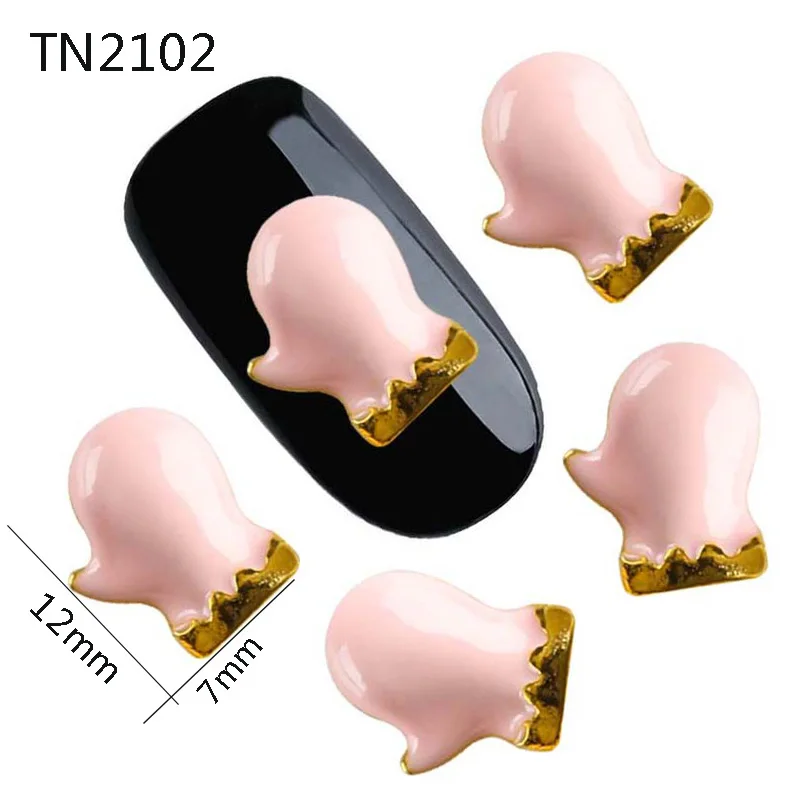 10 шт./лот розовые милые рождественские перчатки для рукоделия дизайн из золотого