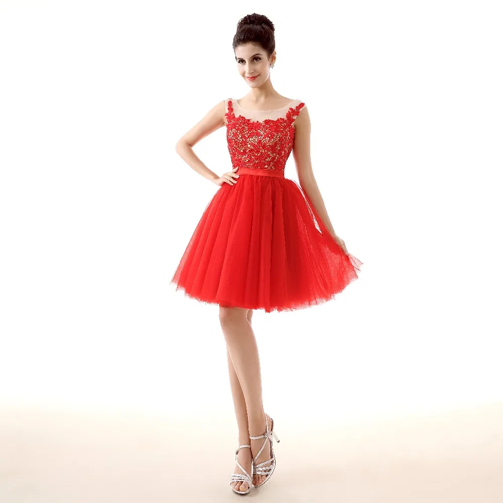 Diamonds Voile Chiffon 2018 new Women's elegant short gown party proms for gratuating date ceremony gala cocktails dresses up A7 | Женская