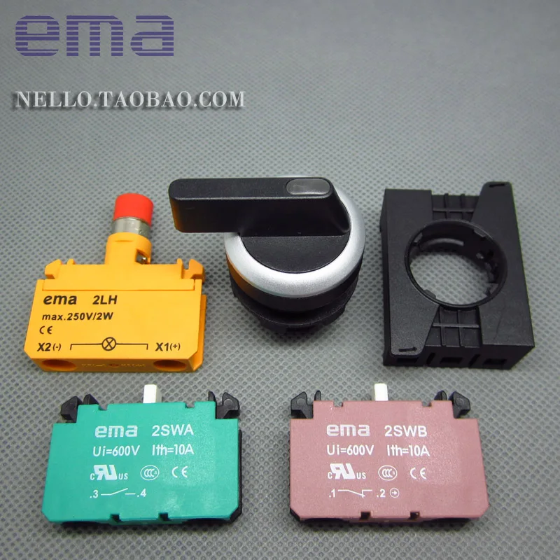 [SA ]EMA 22 мм переключатель с подсветкой E2S3/4L *. I ручка 3 файла от