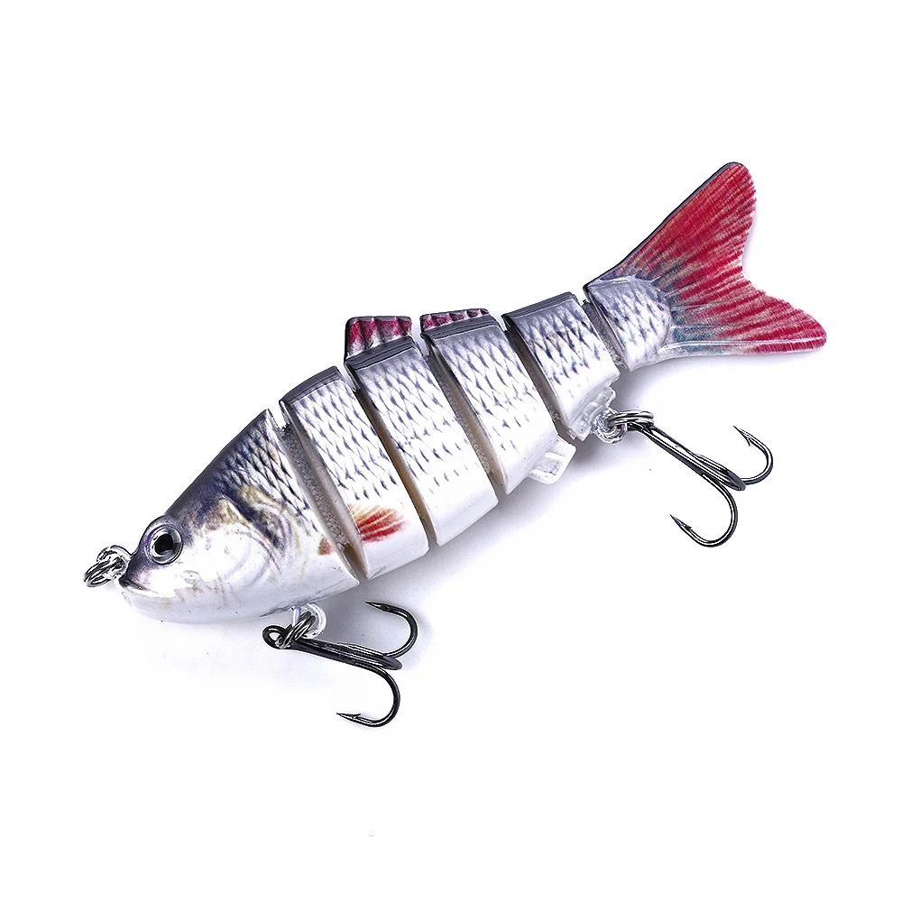 2 шт./лот реалистичные рыболовные приманки 6 сегментов Swimbait Crankbait тяжелая приманка