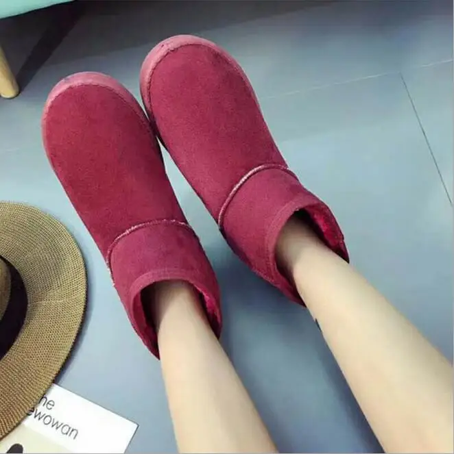 Осенне зимние женские теплые ботинки обувь Для женщин повседневные ботильоны