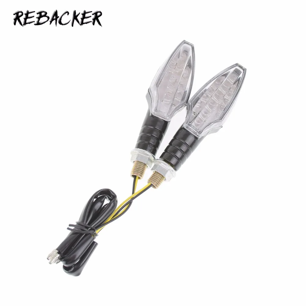 

12V 18 LED Universal Motorcycle Turn Signal Light Lightweight Waterproof with Indicators Blinker Amber Motorbike Light Lamp Bulb