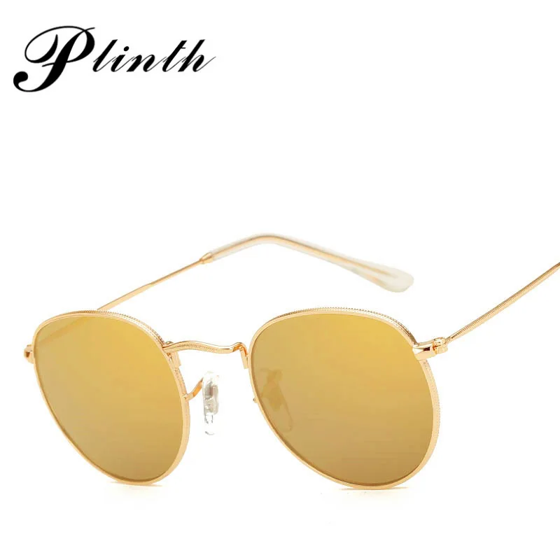 PLINTH винтажные Круглые Солнцезащитные очки женские Ray Bann ретро маленькие Солнцезащитные очки женские роскошные брендовые дизайнерские очки для вождения Gafas UV400