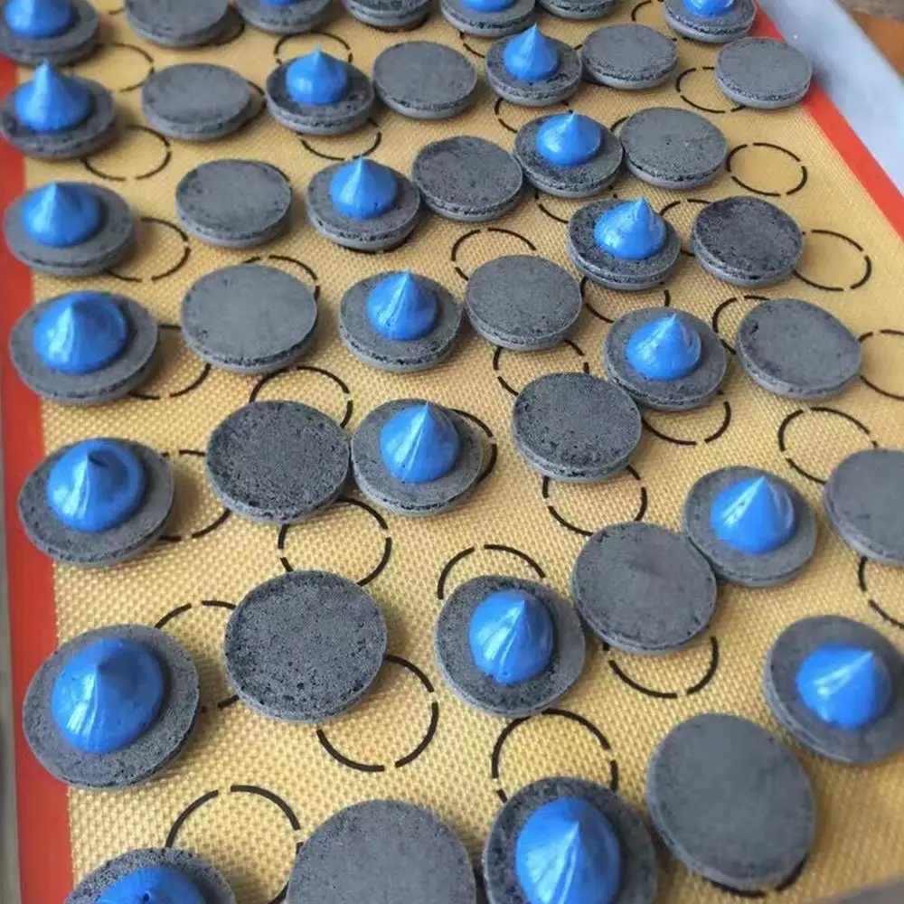 Bluedrop пищевой силиконовый коврик для выпечки eclair духовка лайнер лист Макарон