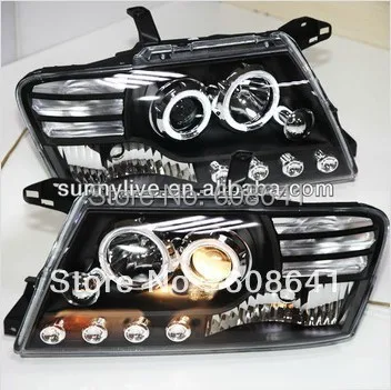 Для Mitsubishi Pajero V73 светодиодные фары Angel Eyes от 2000 до 2008 V1 Тип|angel eyes|eyes angelheadlight angel eyes |