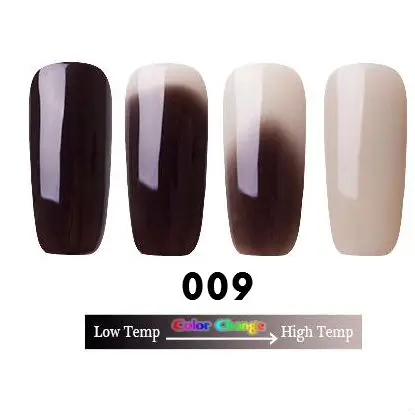 009 LULAA, 18 цветов, Термальный Гель-лак для ногтей, меняющий температуру, отмачивается, УФ-Гель-лак хамелеон, светодиодный Гель-лак для ногтей - Цвет: 009