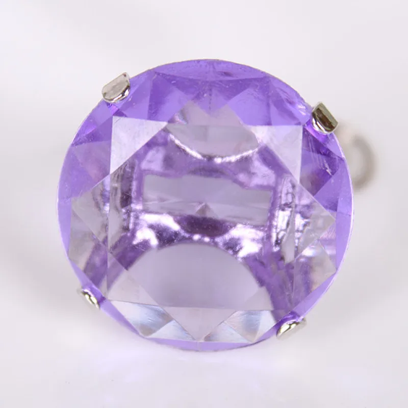 purple Персонализированное кольцо с бриллиантом, брелок для ключей, свадебные подарки для гостей, свадебные украшения, подарок, сувенир, подарок подружки невесты, Детские сувениры для вечеринок - Цвет: purple