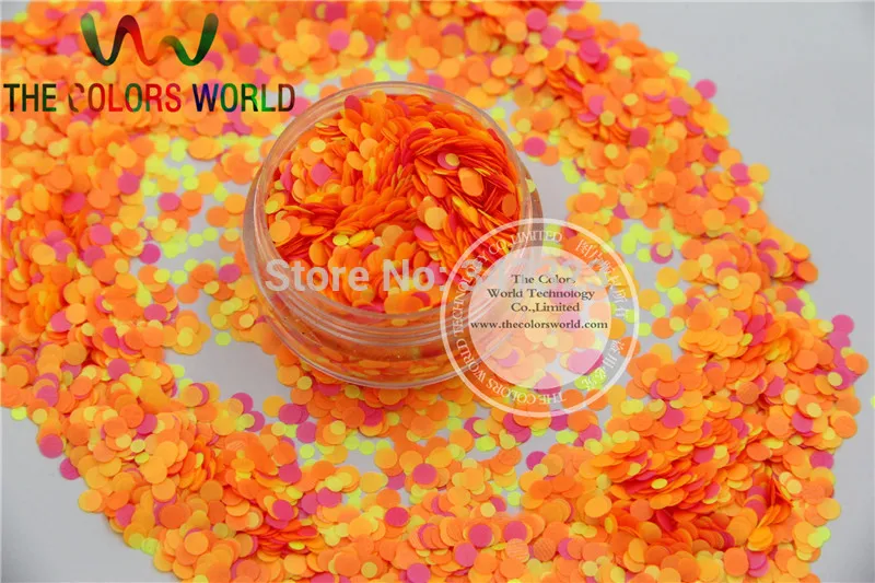 

RN32649-59 Mix Solvent Resistant Glitter Dot Circle shape Glitter for Nail Polish Acrylic, polish and DIY supplies1pack=50g